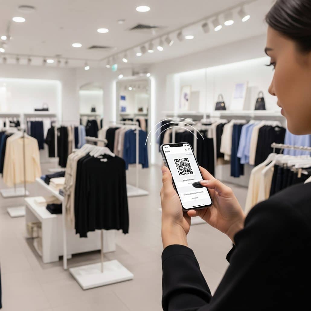 Retailer using smartphone scanner